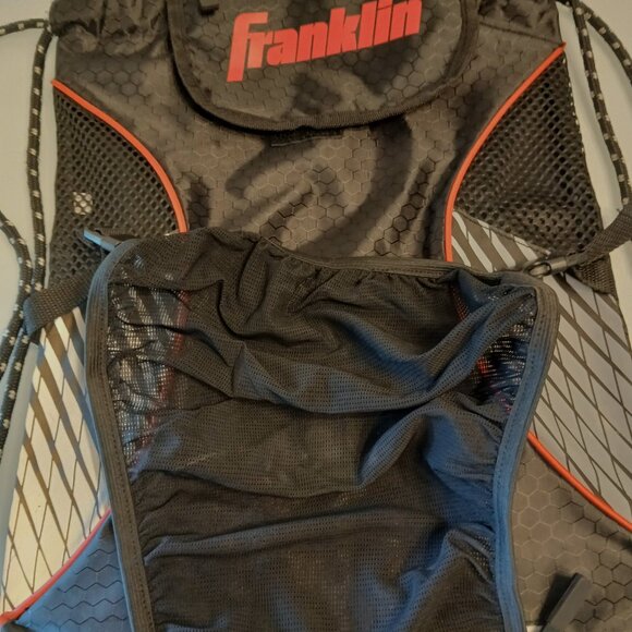 Franklin Sports Baseball Softball Volleyball Drawstring Bag Black Red Silver - Picture 8 of 8